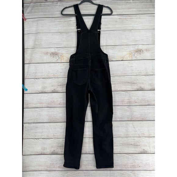 Madewell Skinny Overalls Womens XS Black Lunar Wash Stretch Denim - Picture 2 of 12